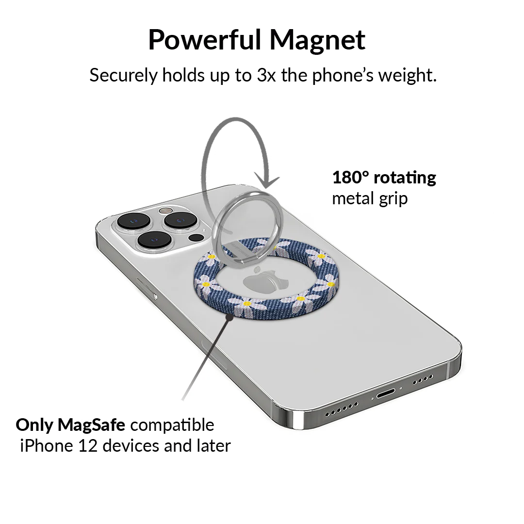 Denim Daisy MagSafe Grip Ring - Image 3