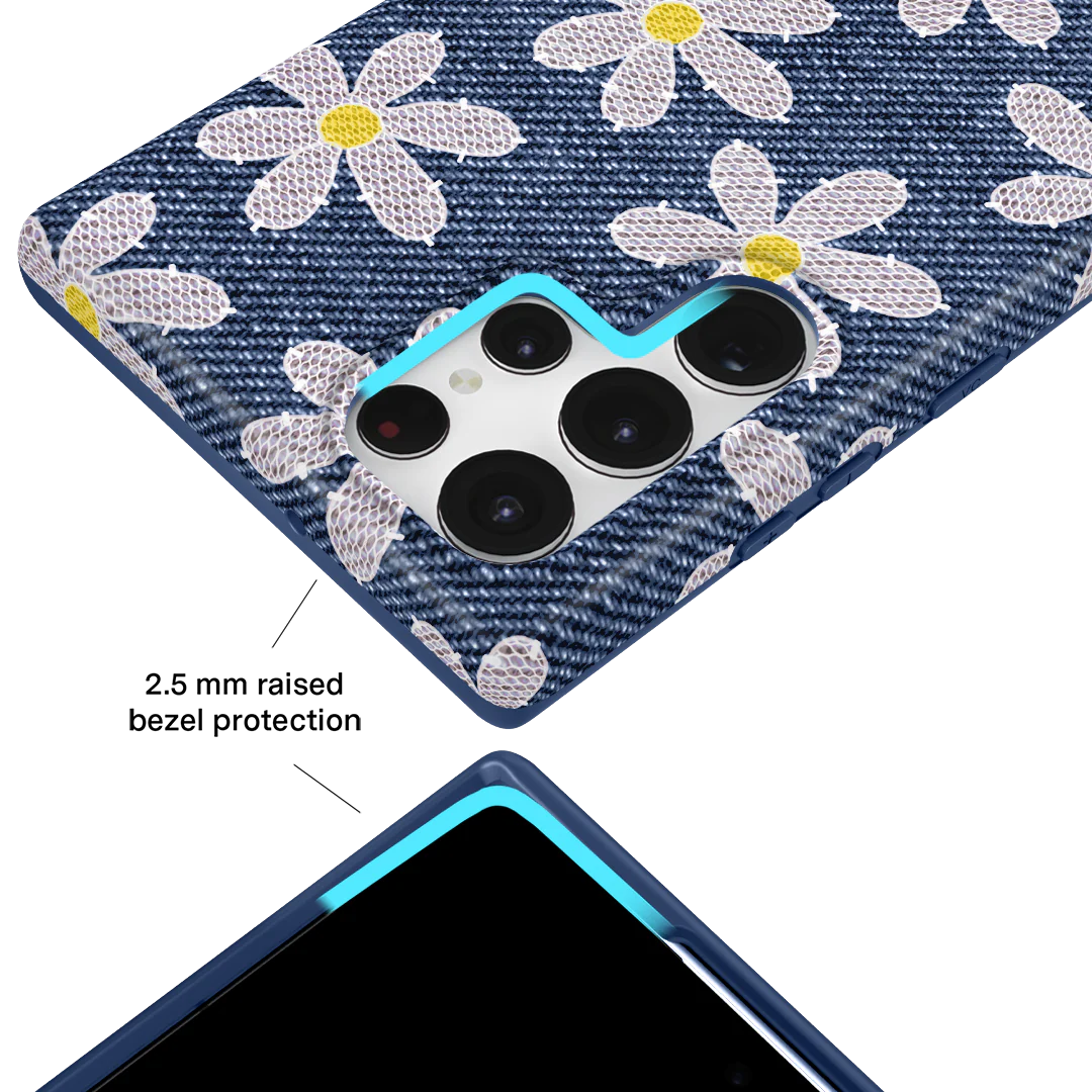 Denim Daisy Samsung Case - Image 59