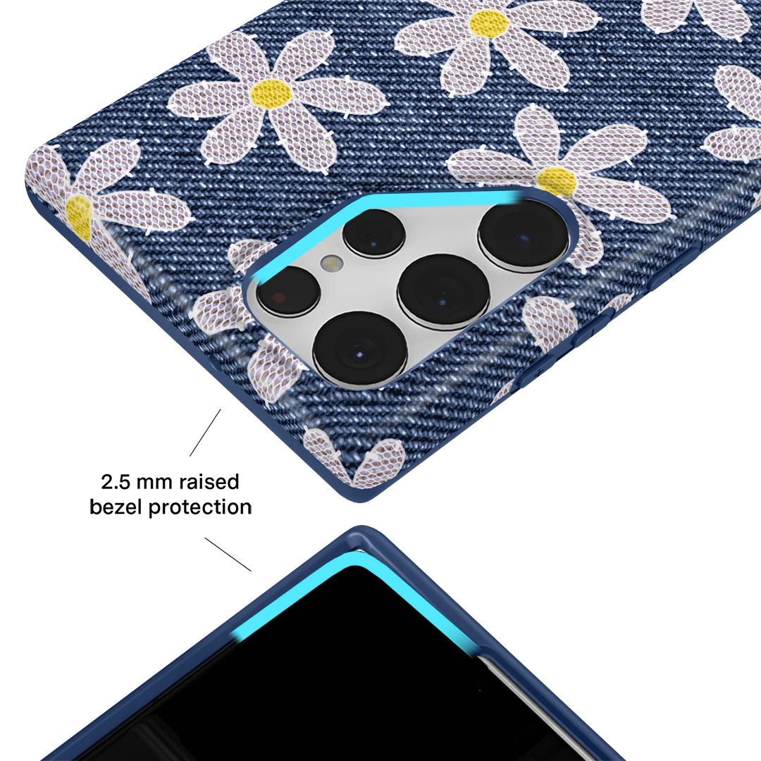 Denim Daisy Samsung Case - Image 80