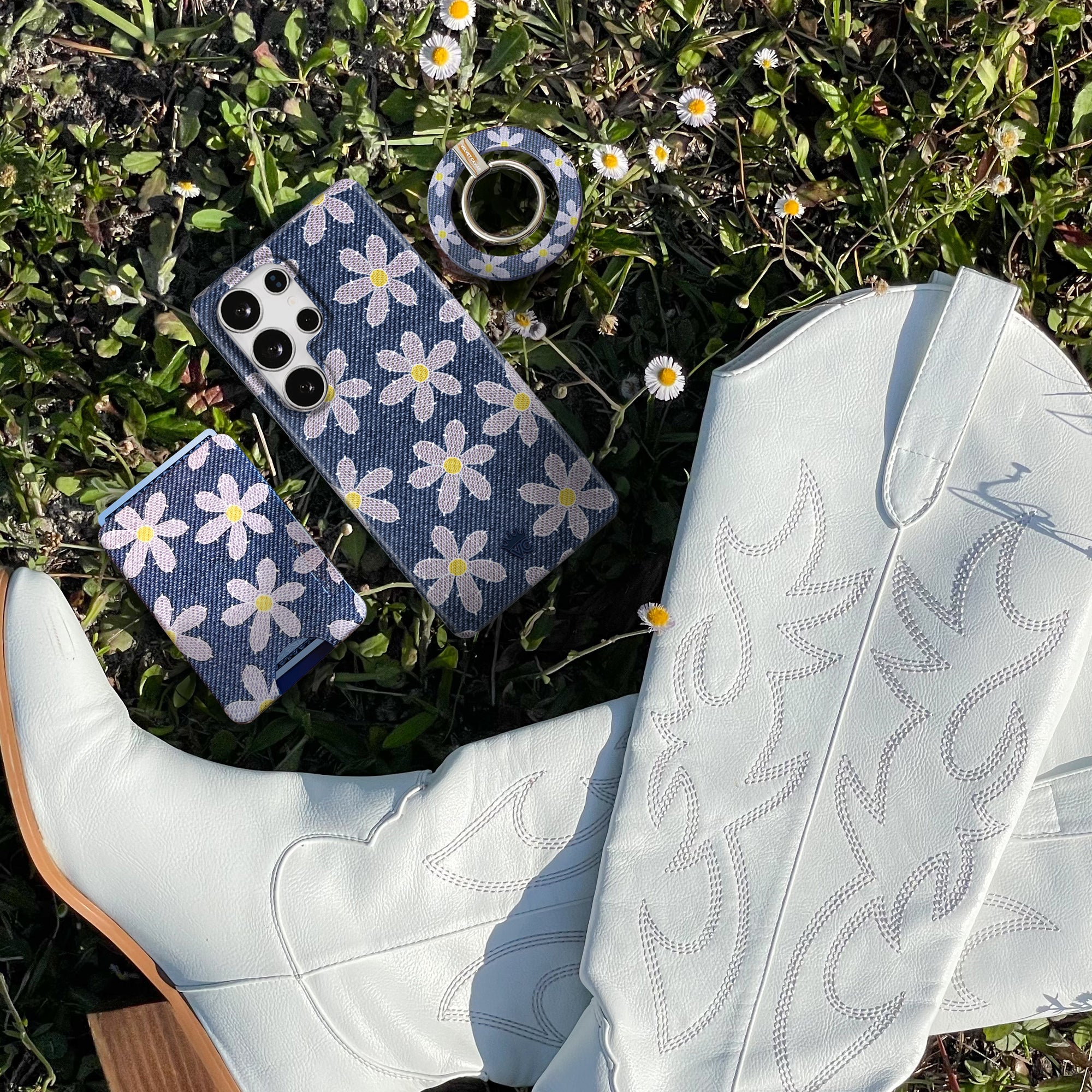 Denim Daisy Samsung Case - Image 84