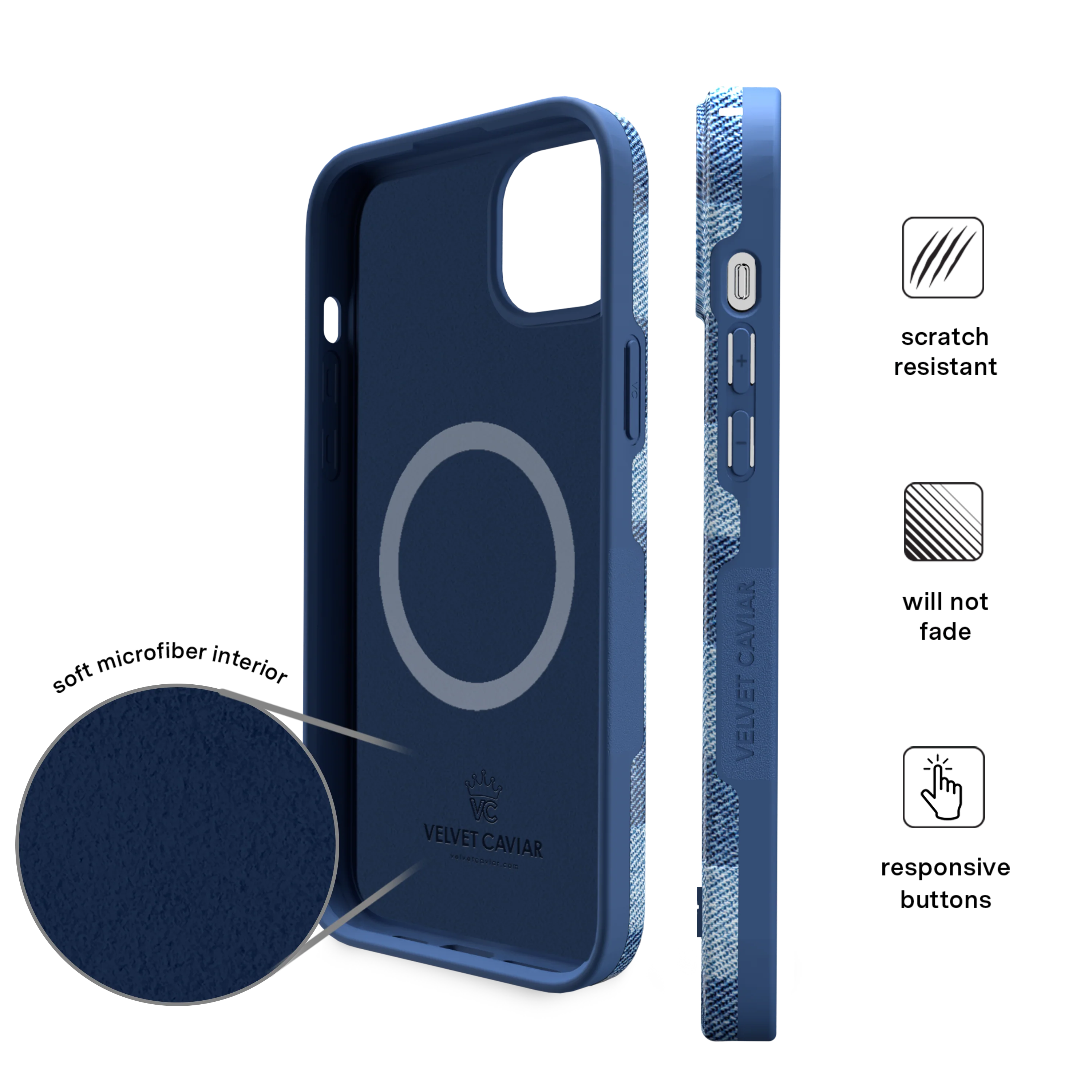 Denim Vibe Checkered iPhone Case - Image 18