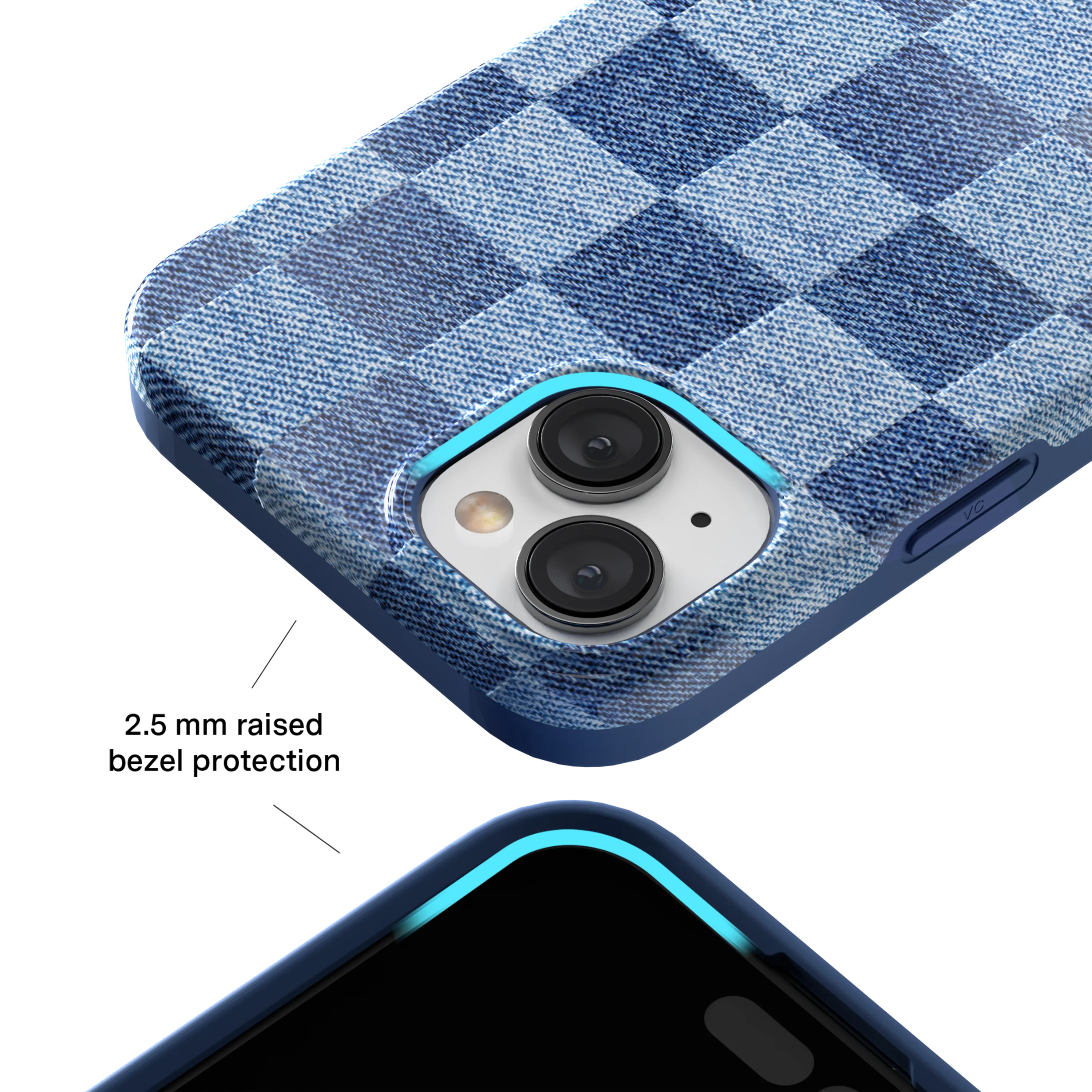 Denim Vibe Checkered iPhone Case - Image 21