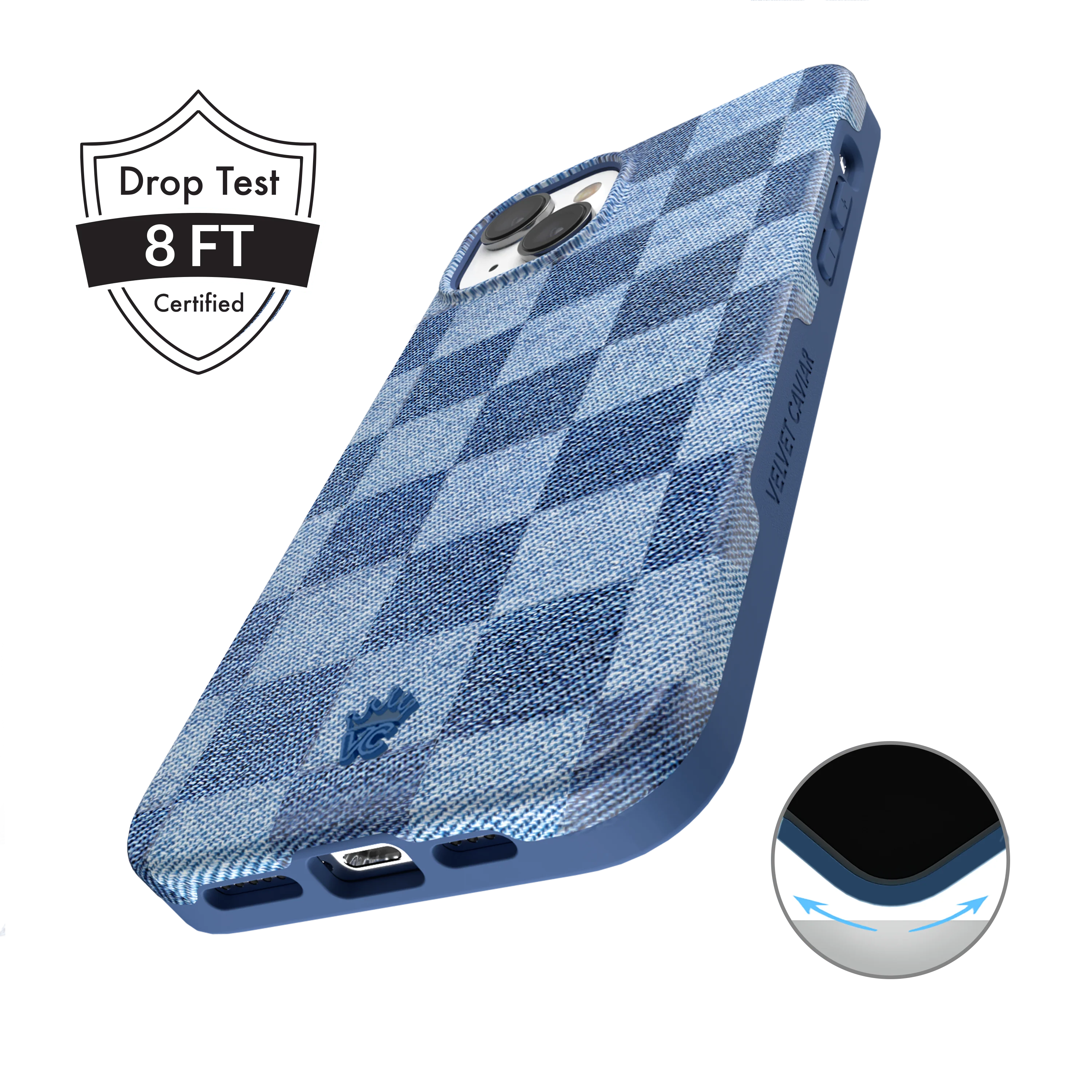 Denim Vibe Checkered iPhone Case - Image 23