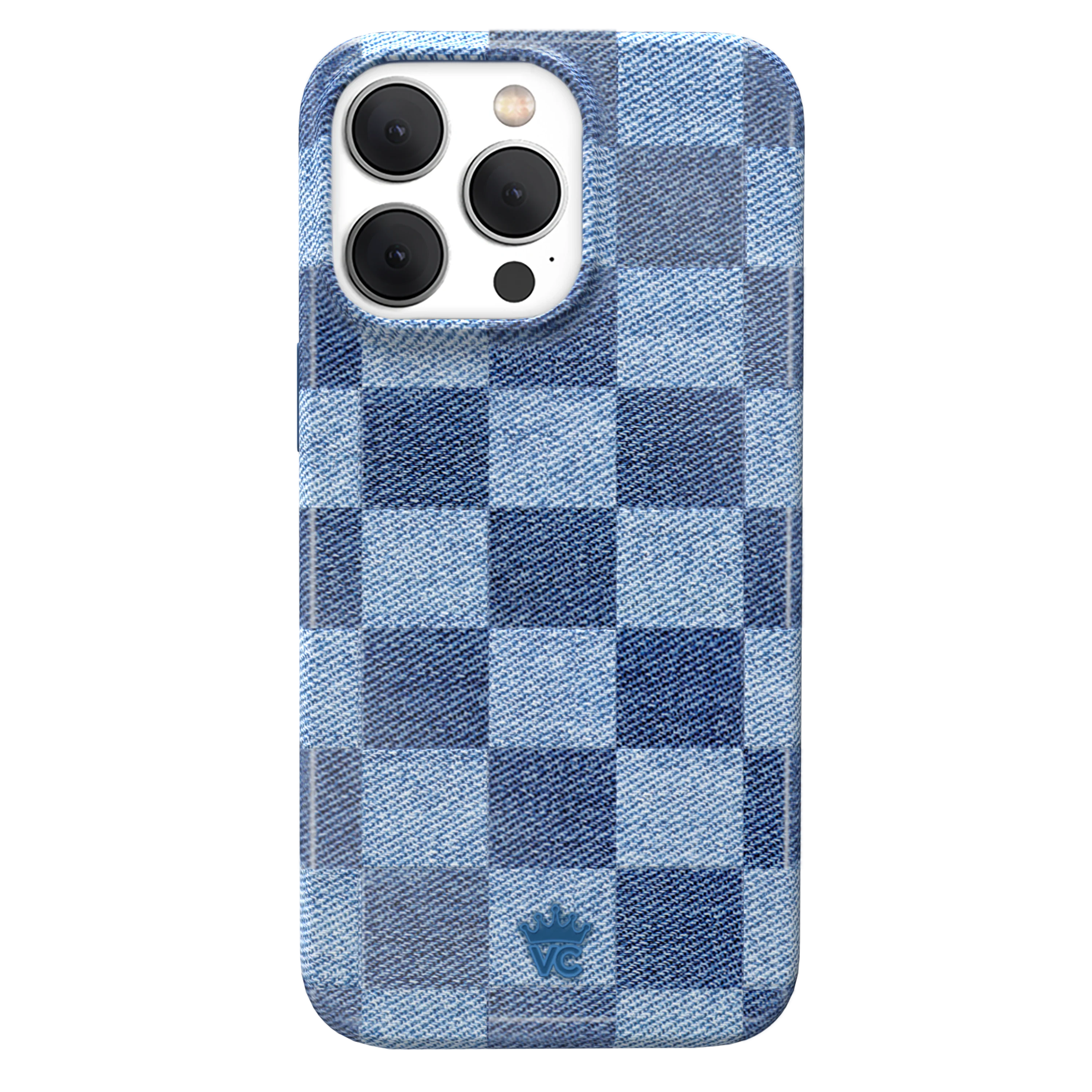 Denim Vibe Checkered iPhone Case - Image 7