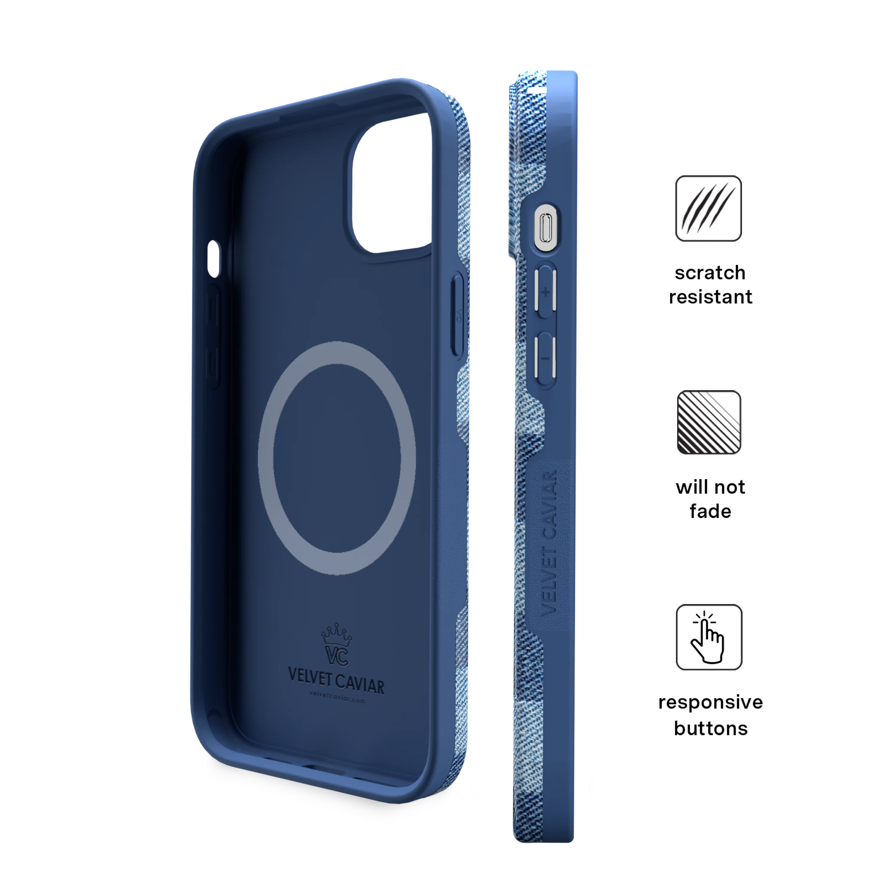 Denim Vibe Checkered iPhone Case - Image 90