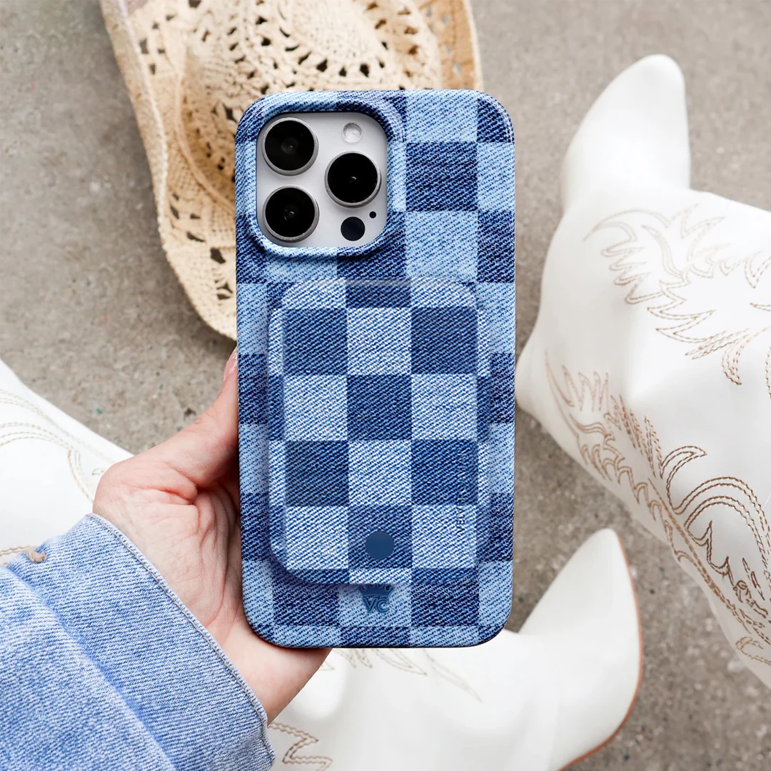 Denim Vibe Checkered MagSafe Battery Power Pack - Image 2