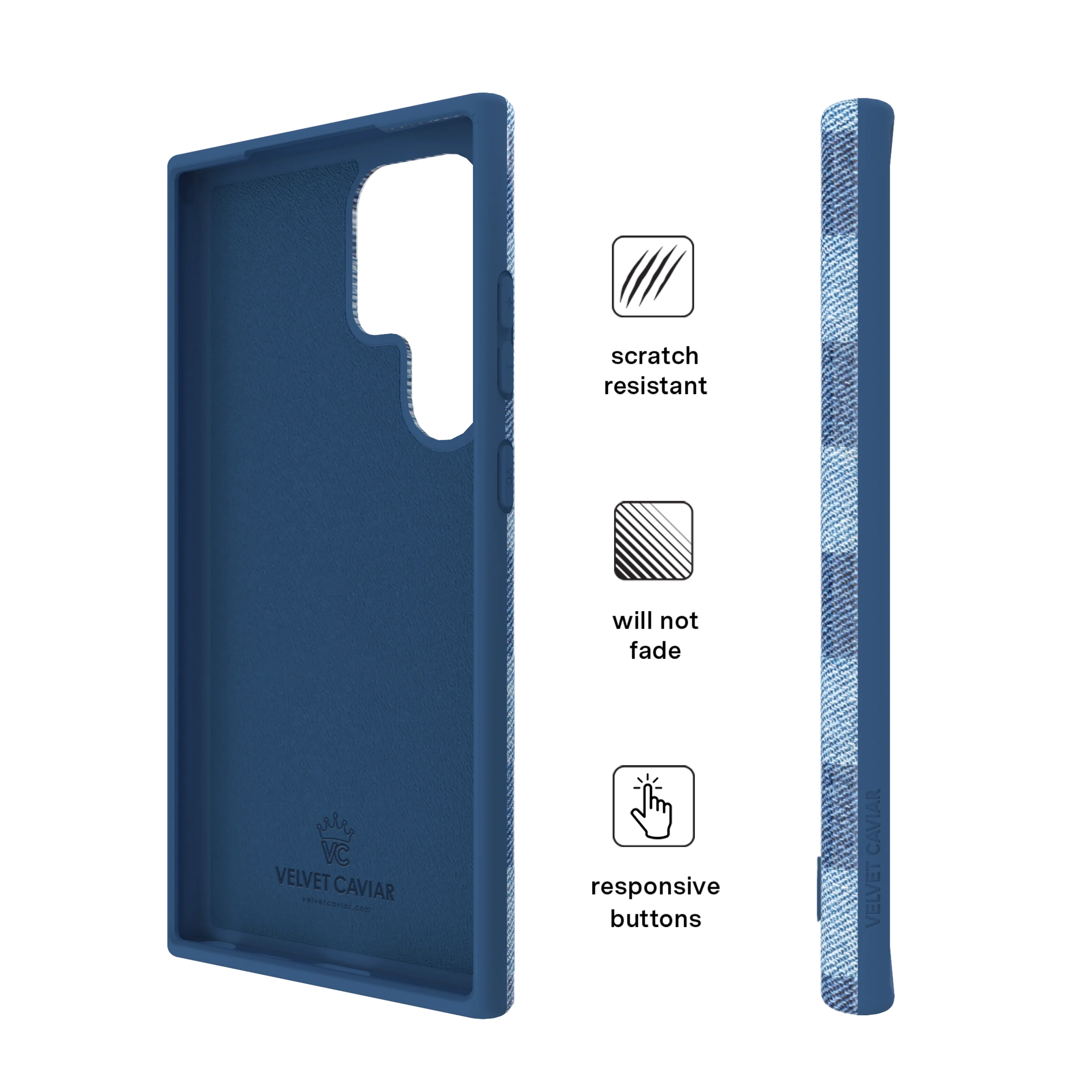 Denim Vibe Checkered Samsung Case - Image 15