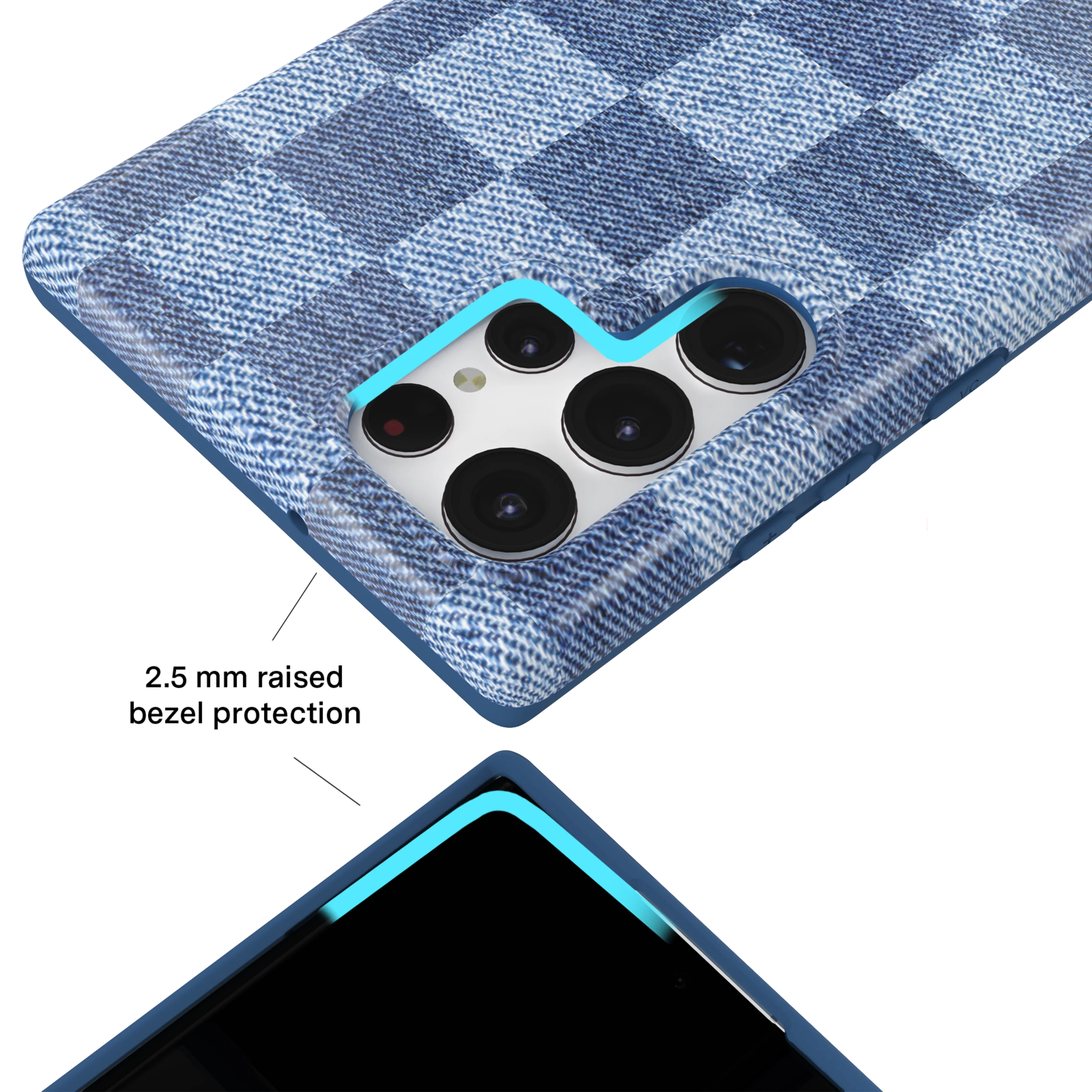 Denim Vibe Checkered Samsung Case - Image 27