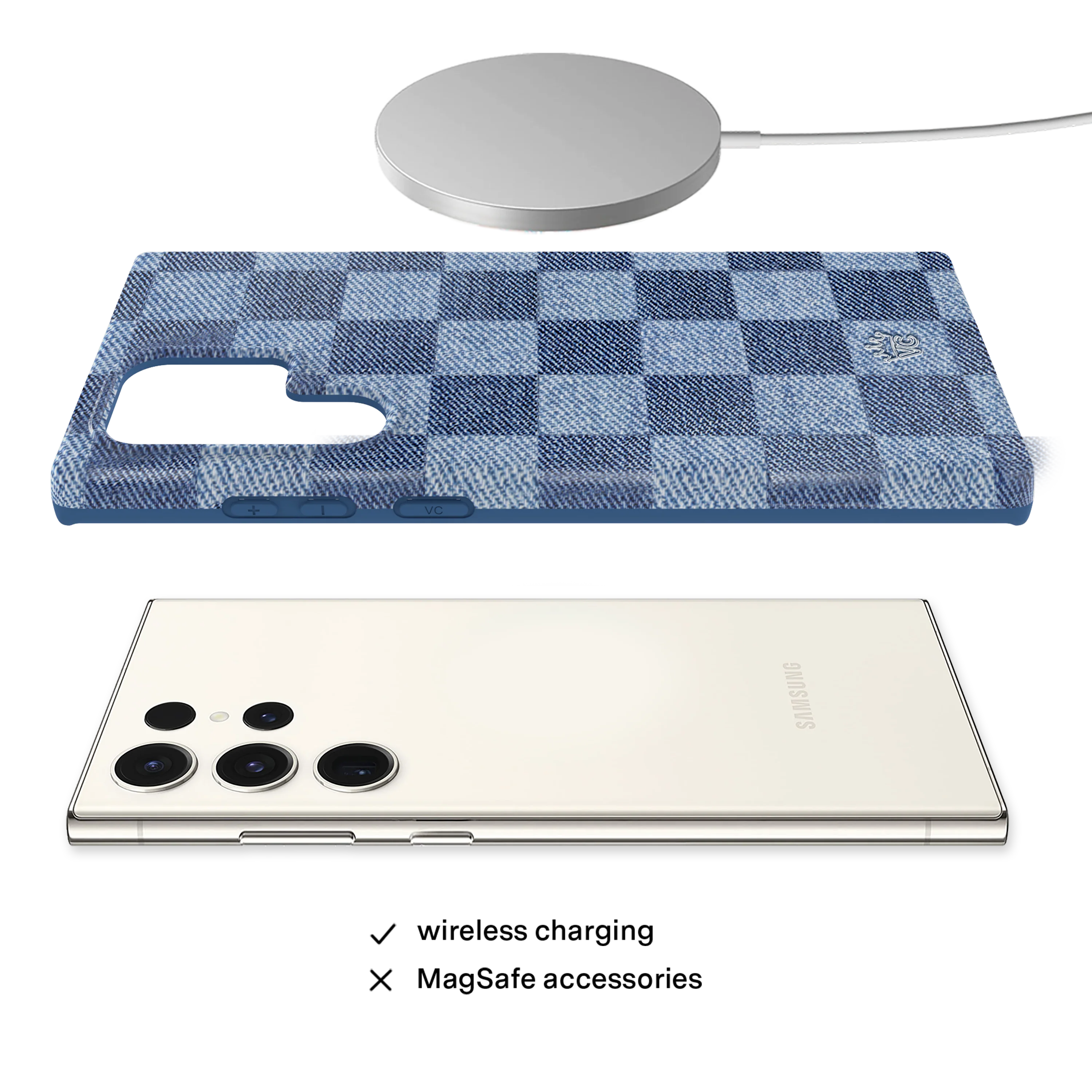 Denim Vibe Checkered Samsung Case - Image 28