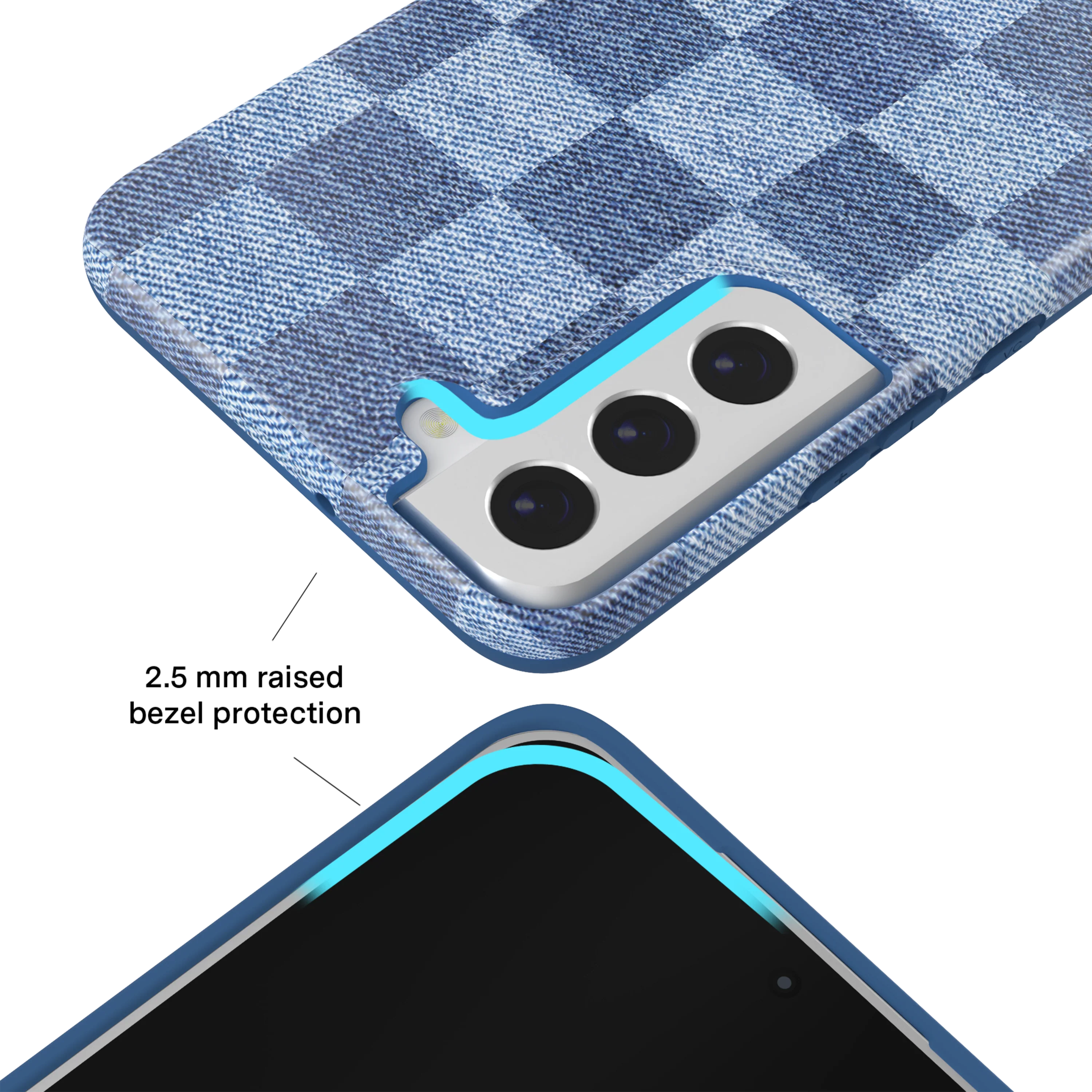 Denim Vibe Checkered Samsung Case - Image 32
