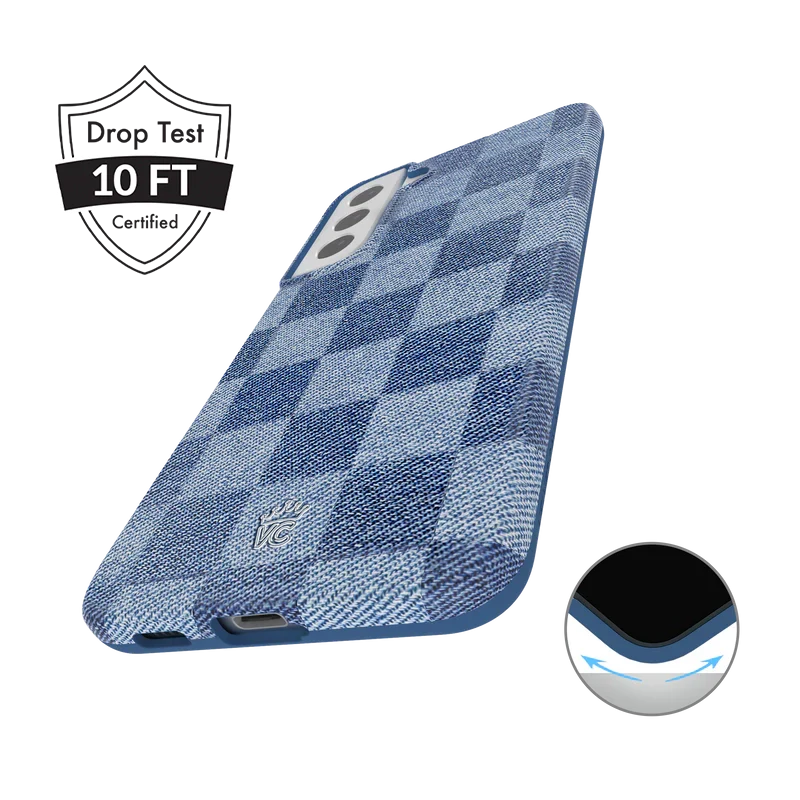 Denim Vibe Checkered Samsung Case - Image 40