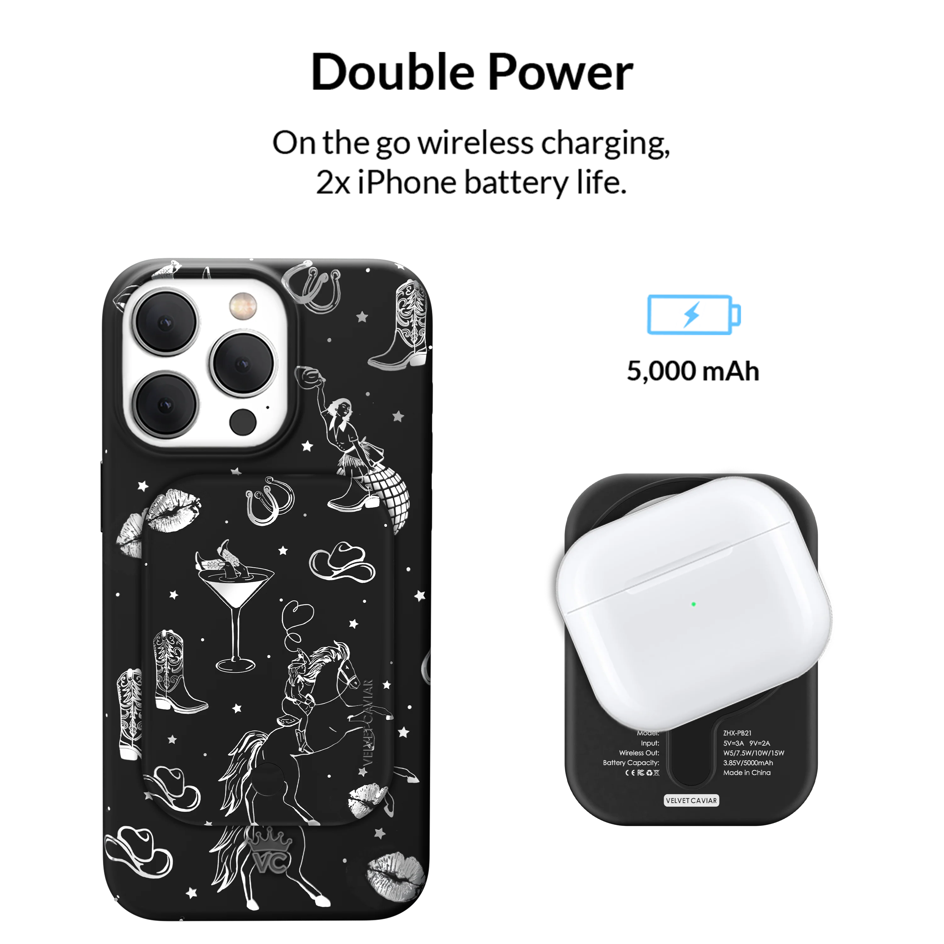 Disco Cowgirl MagSafe Battery Power Pack - Image 3