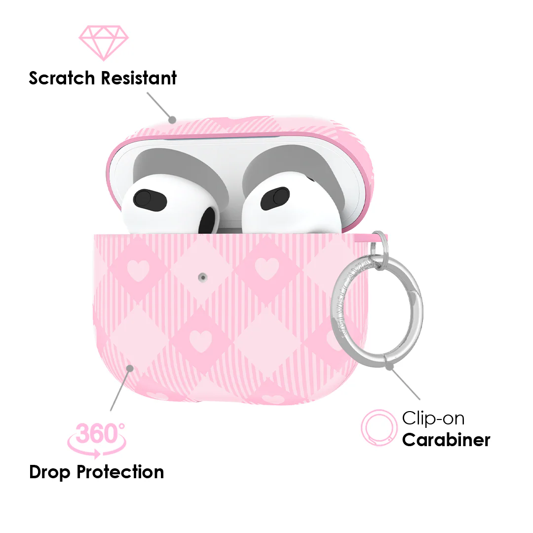 Dolly Pink Gingham AirPod Case - Image 13