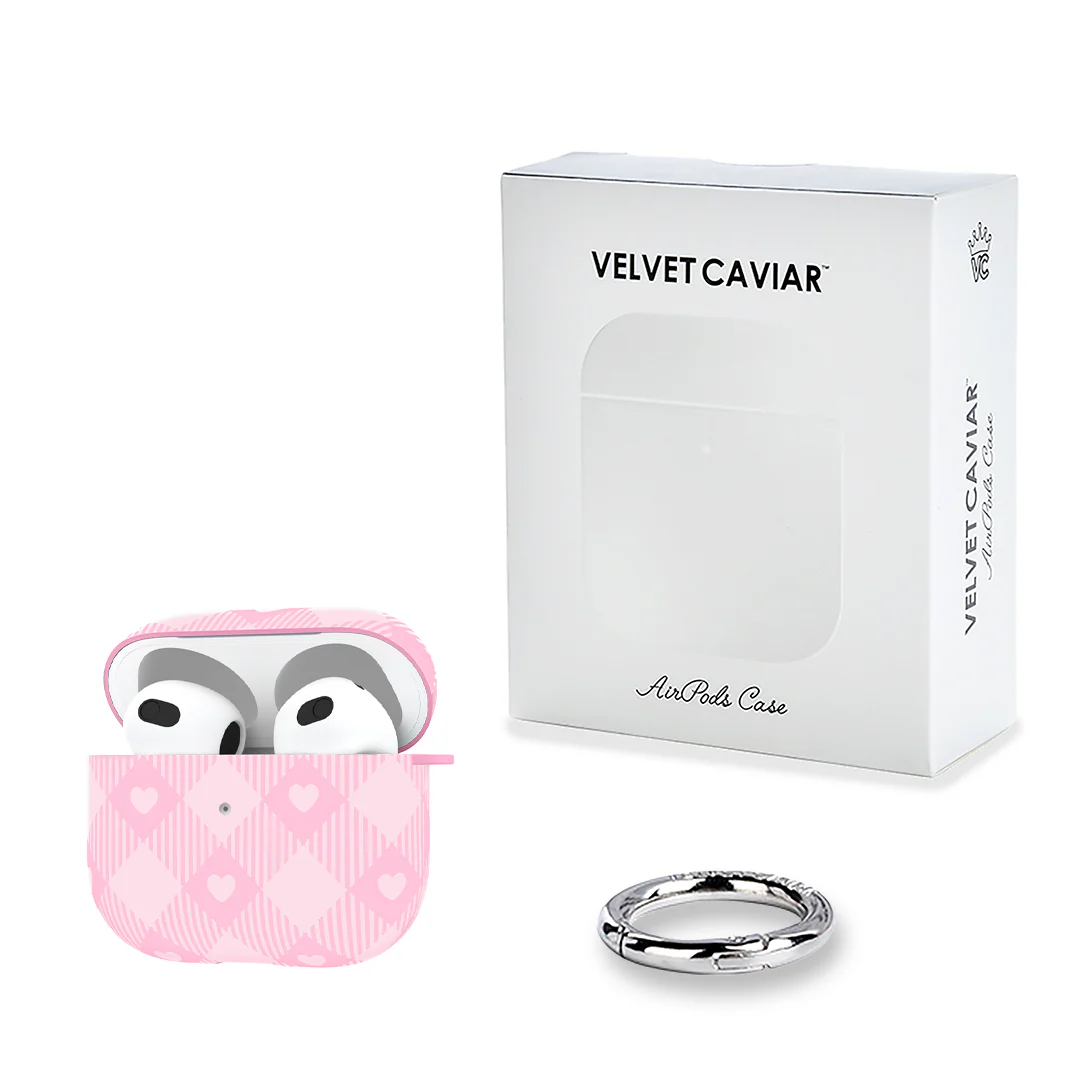 Dolly Pink Gingham AirPod Case - Image 15