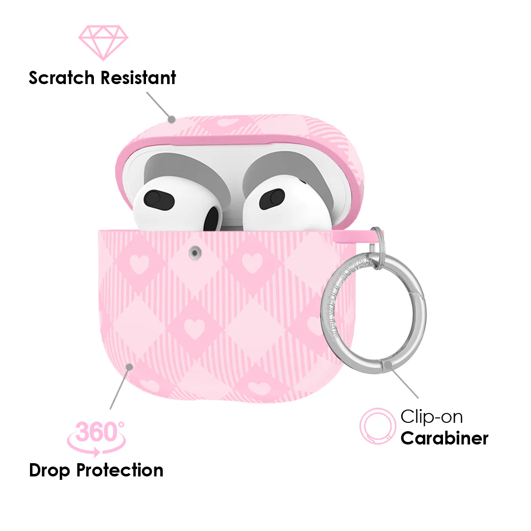 Dolly Pink Gingham AirPod Case - Image 18