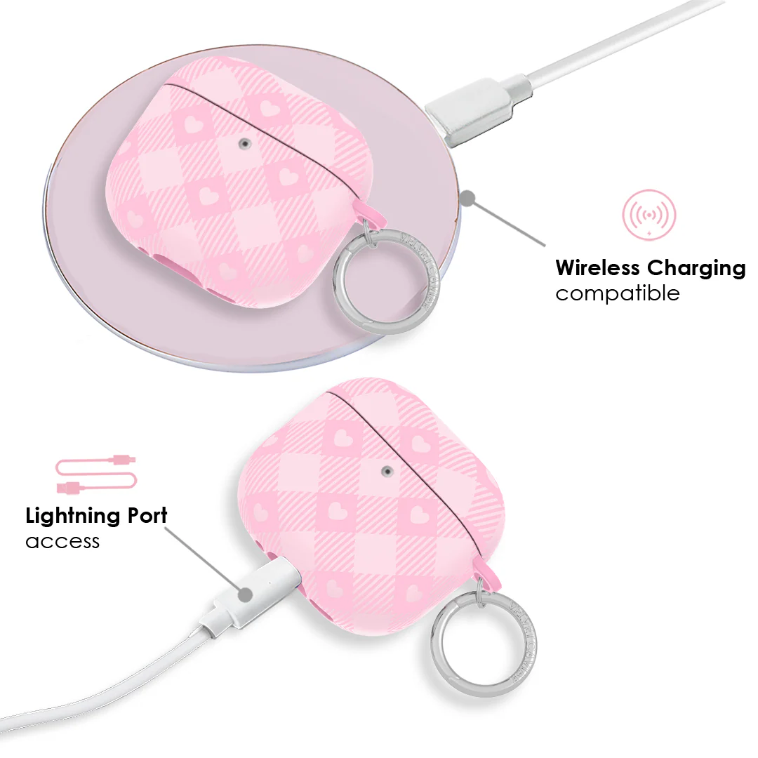 Dolly Pink Gingham AirPod Case - Image 19