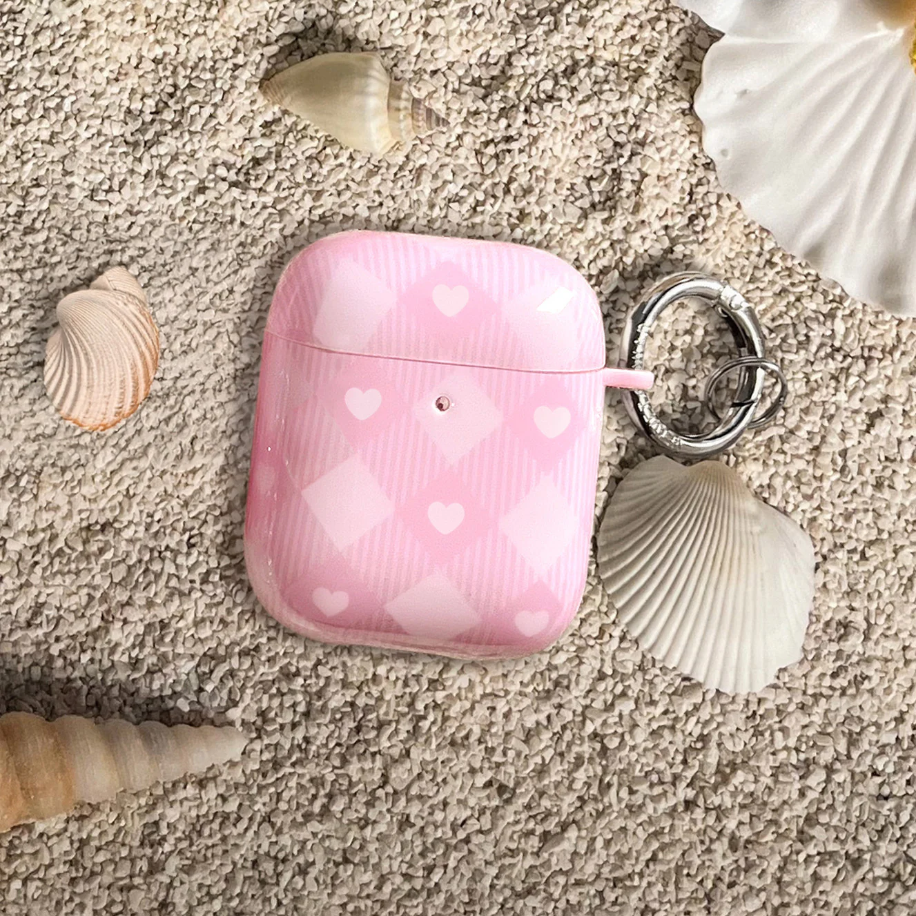 Dolly Pink Gingham AirPod Case - Image 2