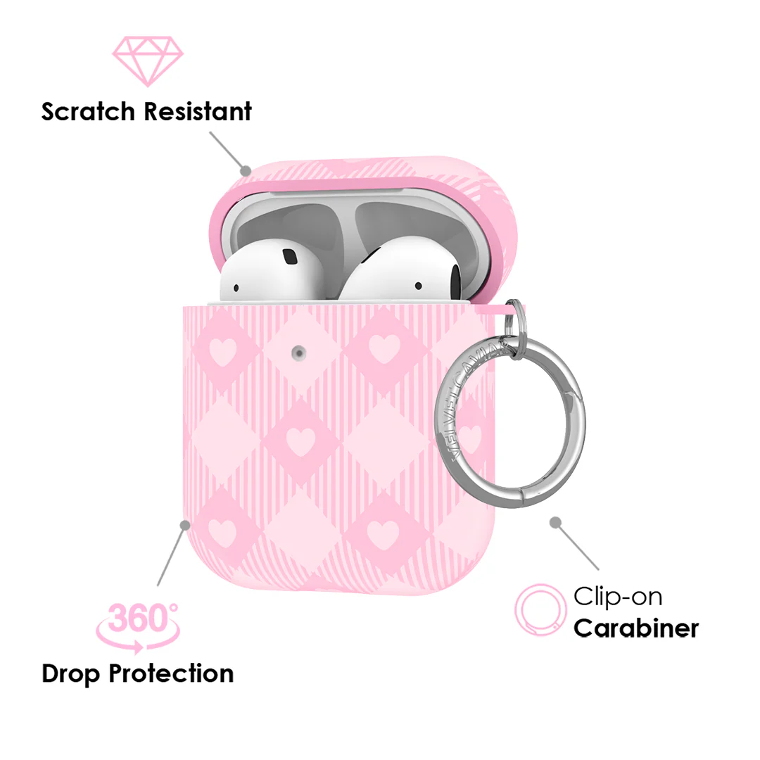 Dolly Pink Gingham AirPod Case - Image 3