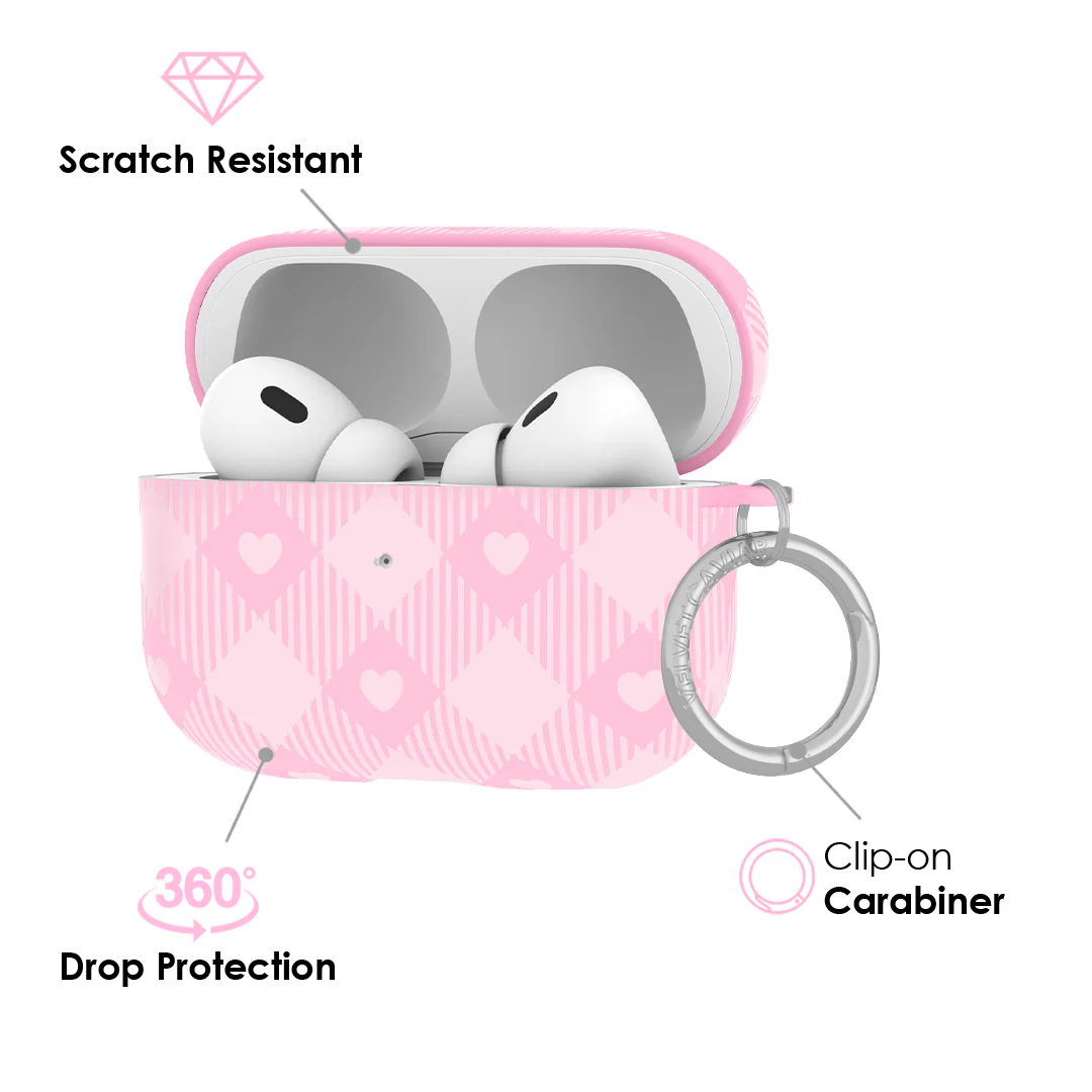 Dolly Pink Gingham AirPod Case - Image 8