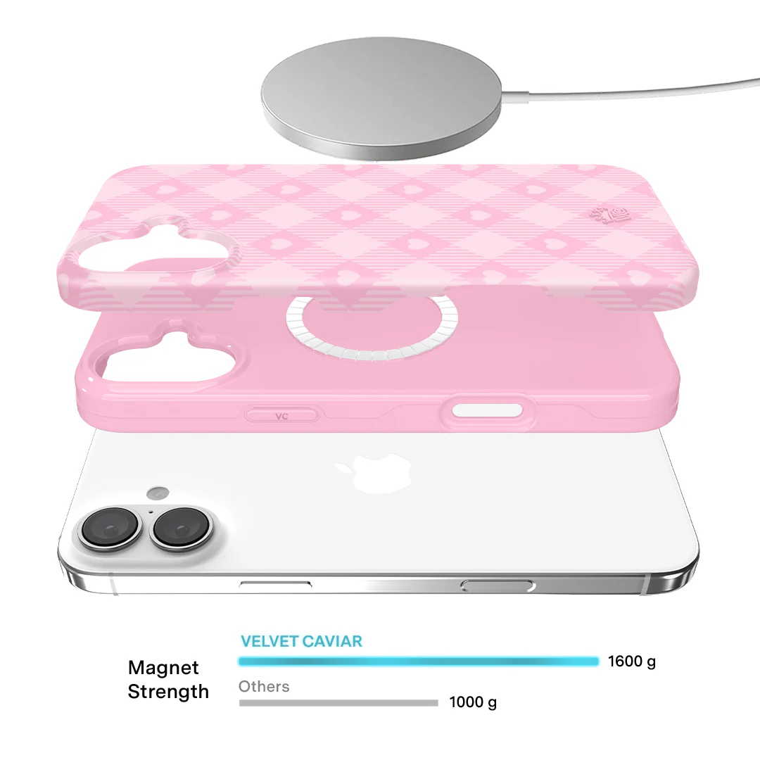 Dolly Pink Gingham iPhone Case - Image 3
