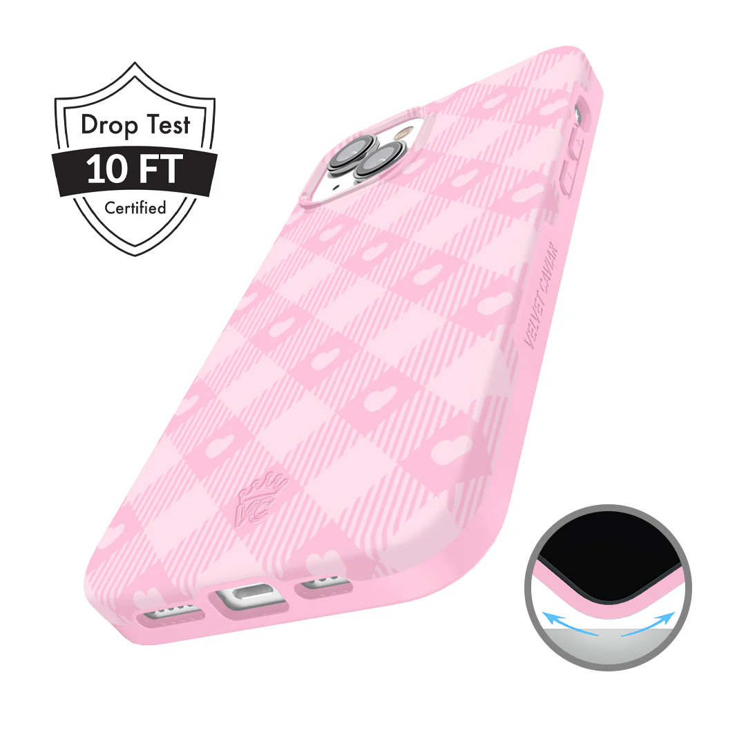 Dolly Pink Gingham iPhone Case - Image 74