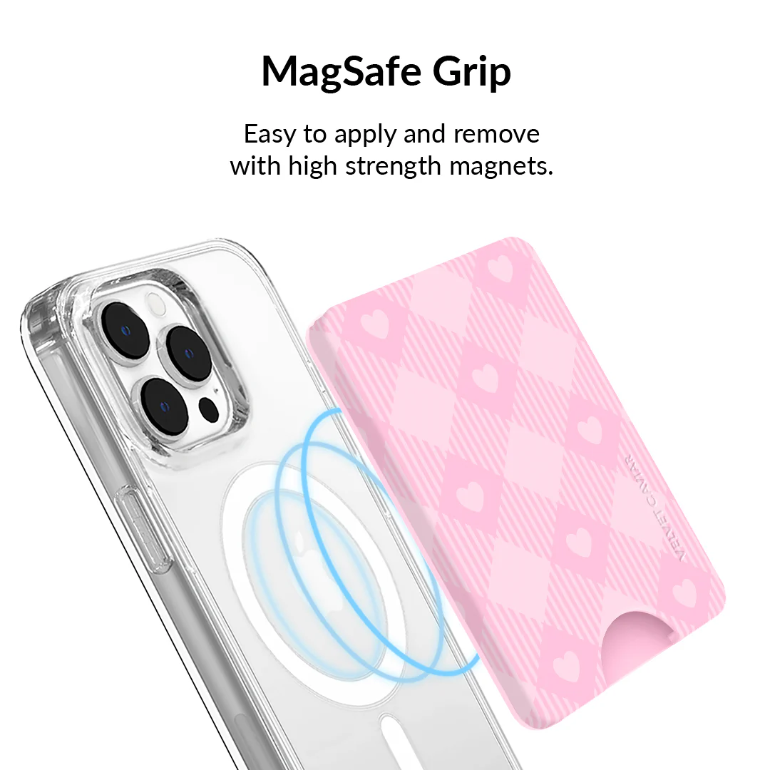 Dolly Pink Gingham MagSafe Wallet - Image 4