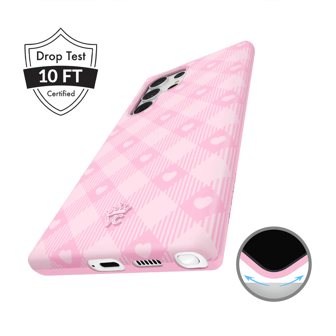 Dolly Pink Gingham Samsung Case - Image 29