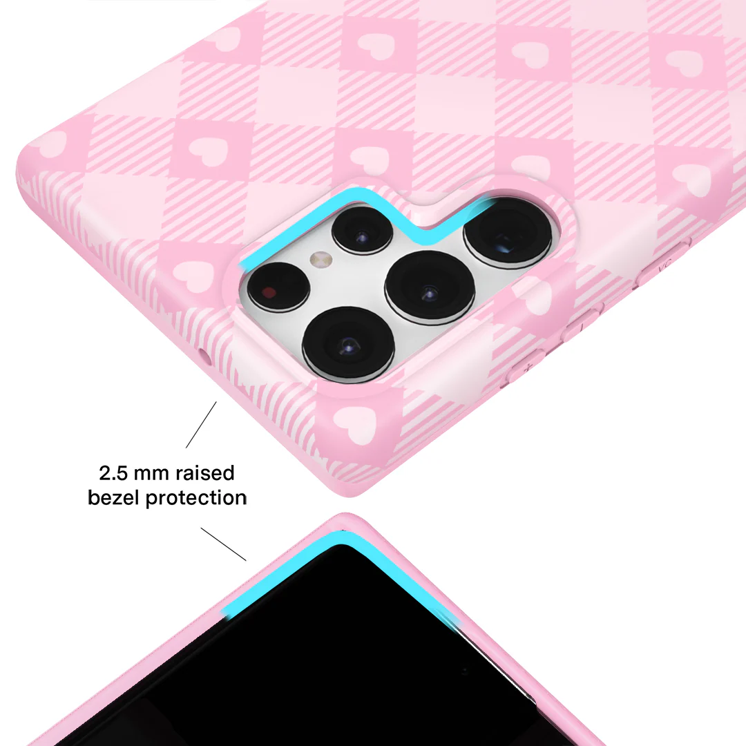 Dolly Pink Gingham Samsung Case - Image 42