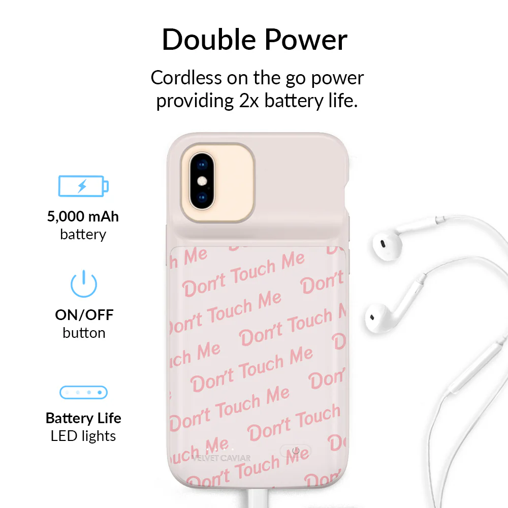 Don't Touch Me iPhone Charging Case - Image 2