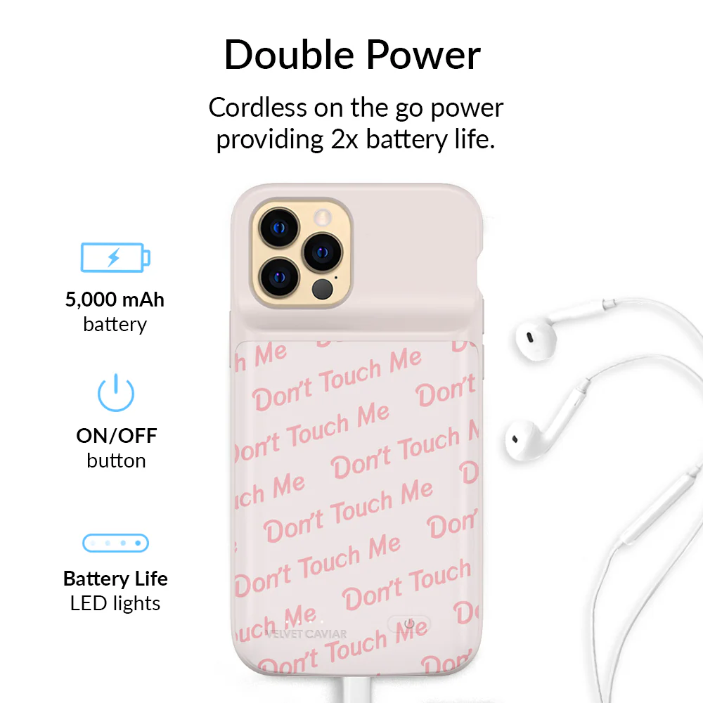 Don't Touch Me iPhone Charging Case - Image 44