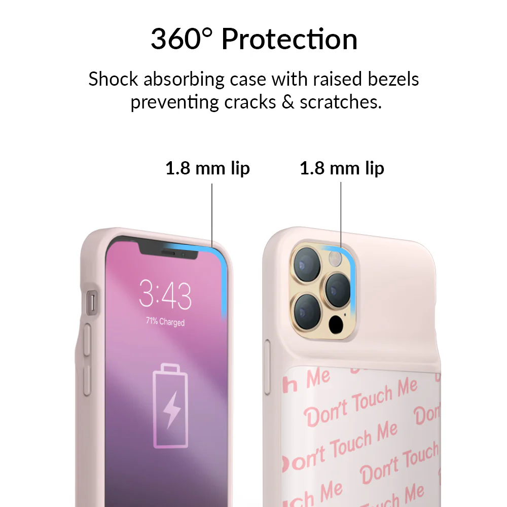 Don't Touch Me iPhone Charging Case - Image 46