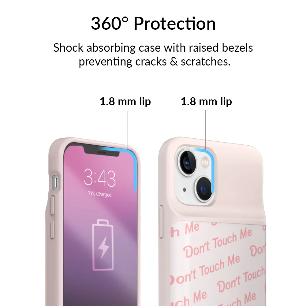 Don't Touch Me iPhone Charging Case - Image 70