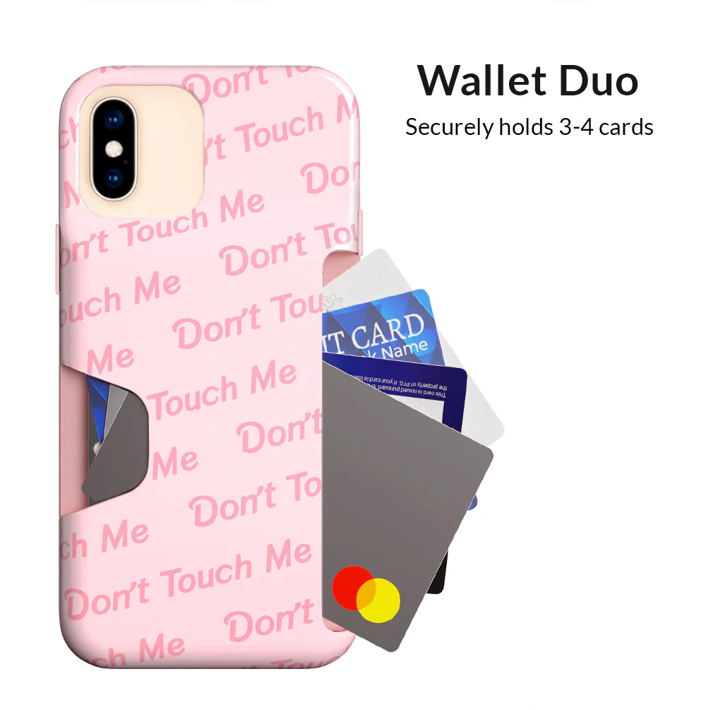 Don't Touch Me iPhone Wallet Case - Image 3