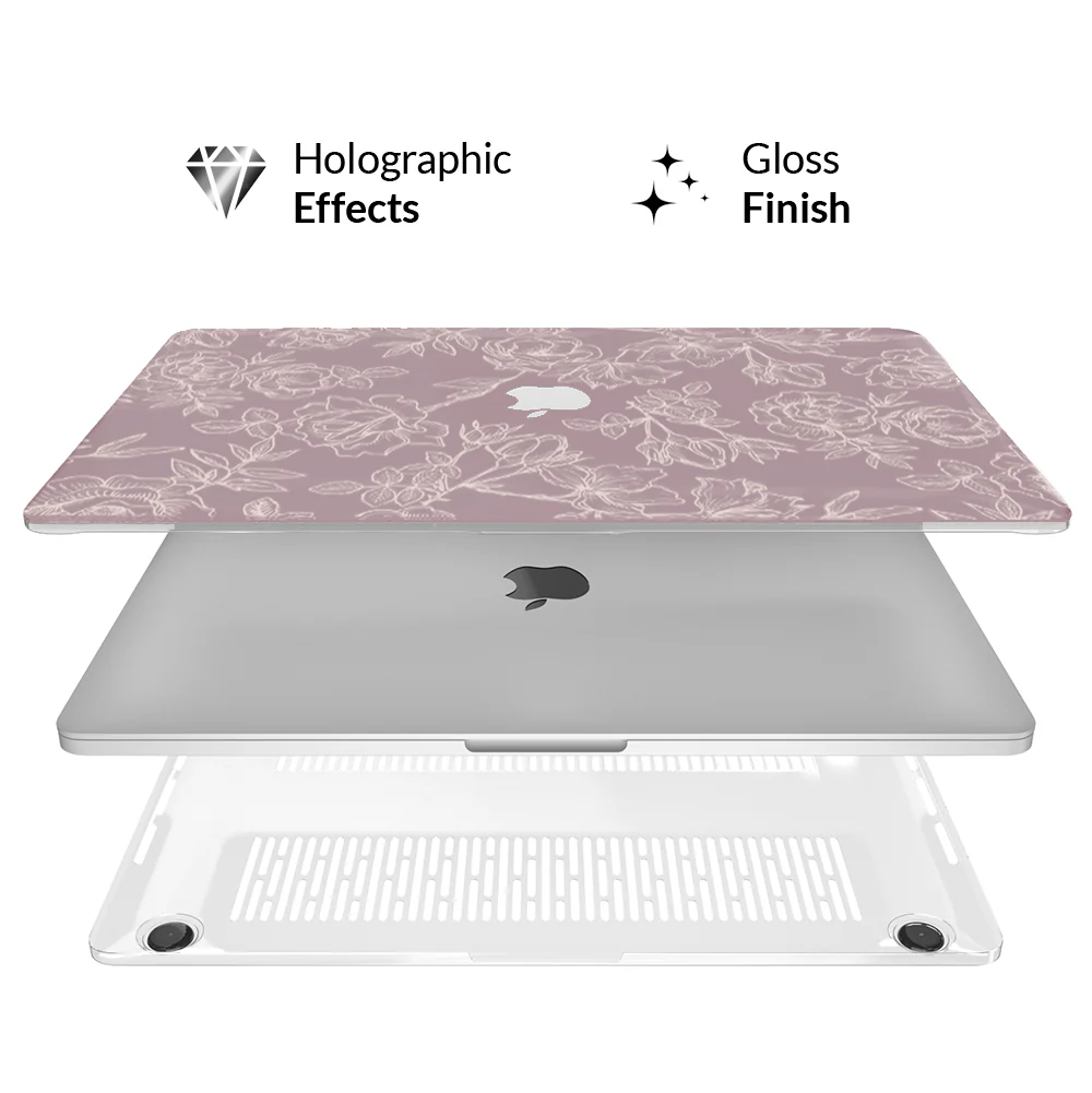 Dusty Floral MacBook Case 2.0 - Image 3