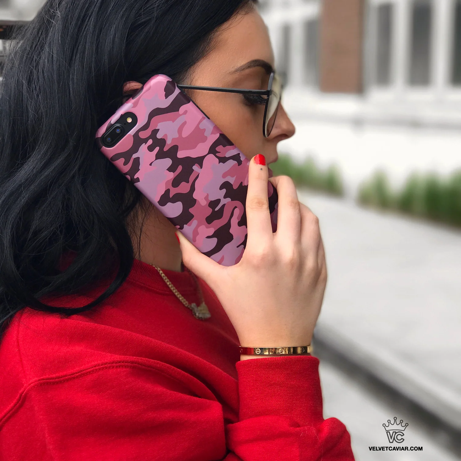 Dusty Rose Camo iPhone Case - Image 2