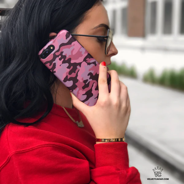 Dusty Rose Camo iPhone Case - Image 30