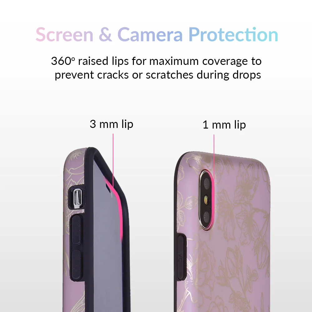 Dusty Rose Chrome Floral iPhone Case - Image 26