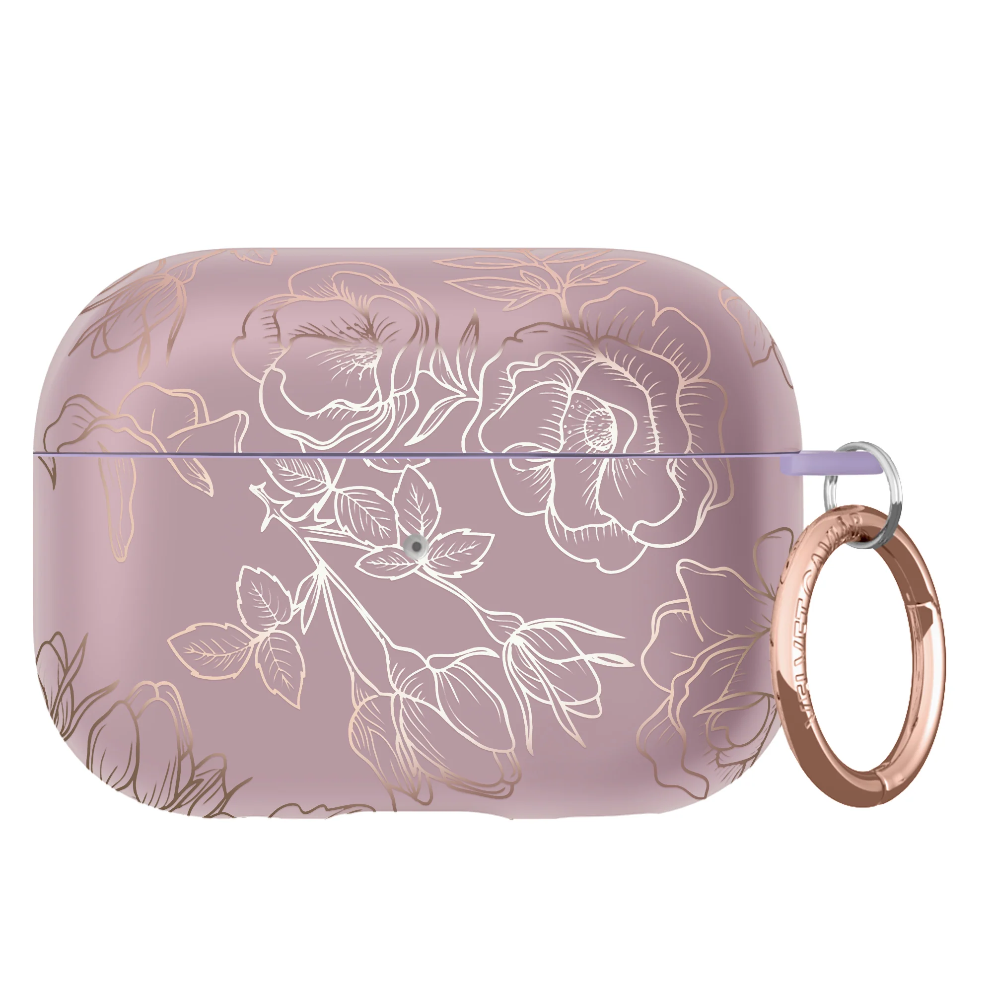 Dusty Rose Chrome Floral AirPods Case - Image 20
