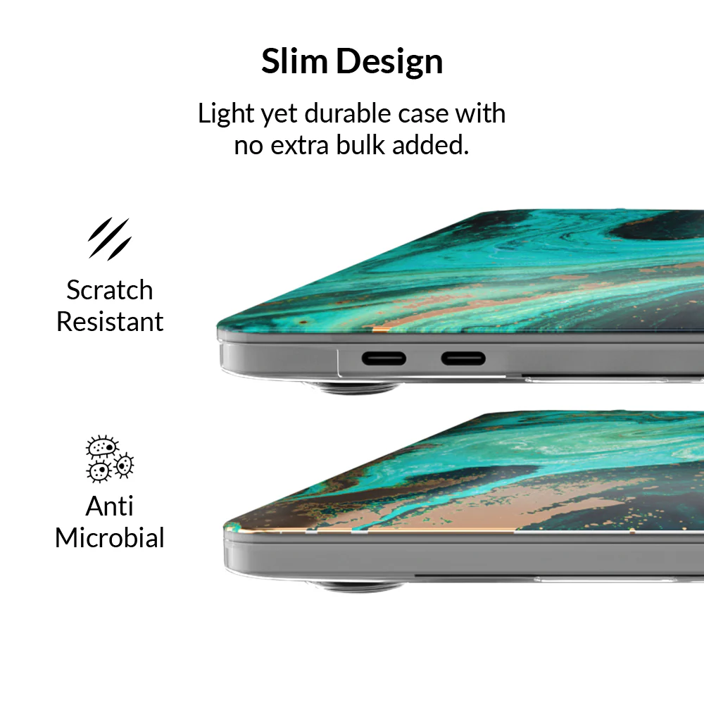 Emerald Gold Marble Macbook Case - Image 5