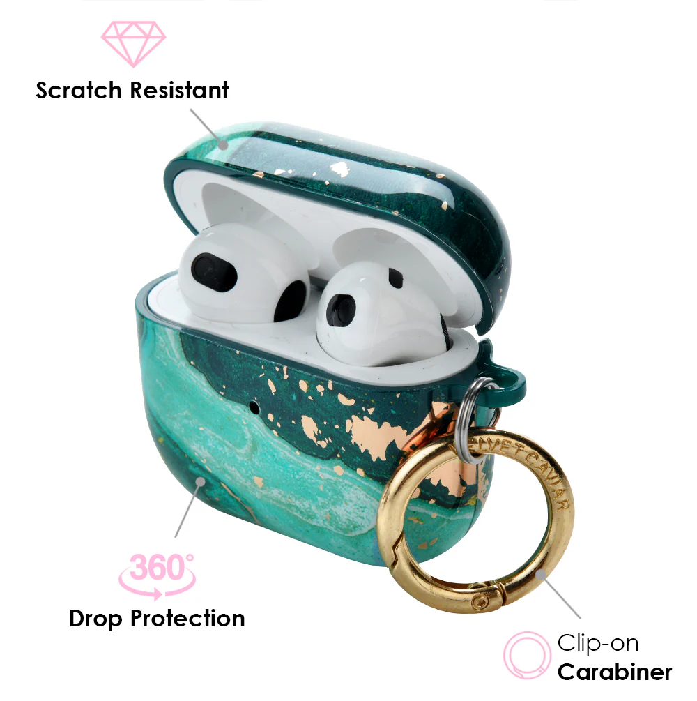 Emerald Marble AirPods Case - Image 13
