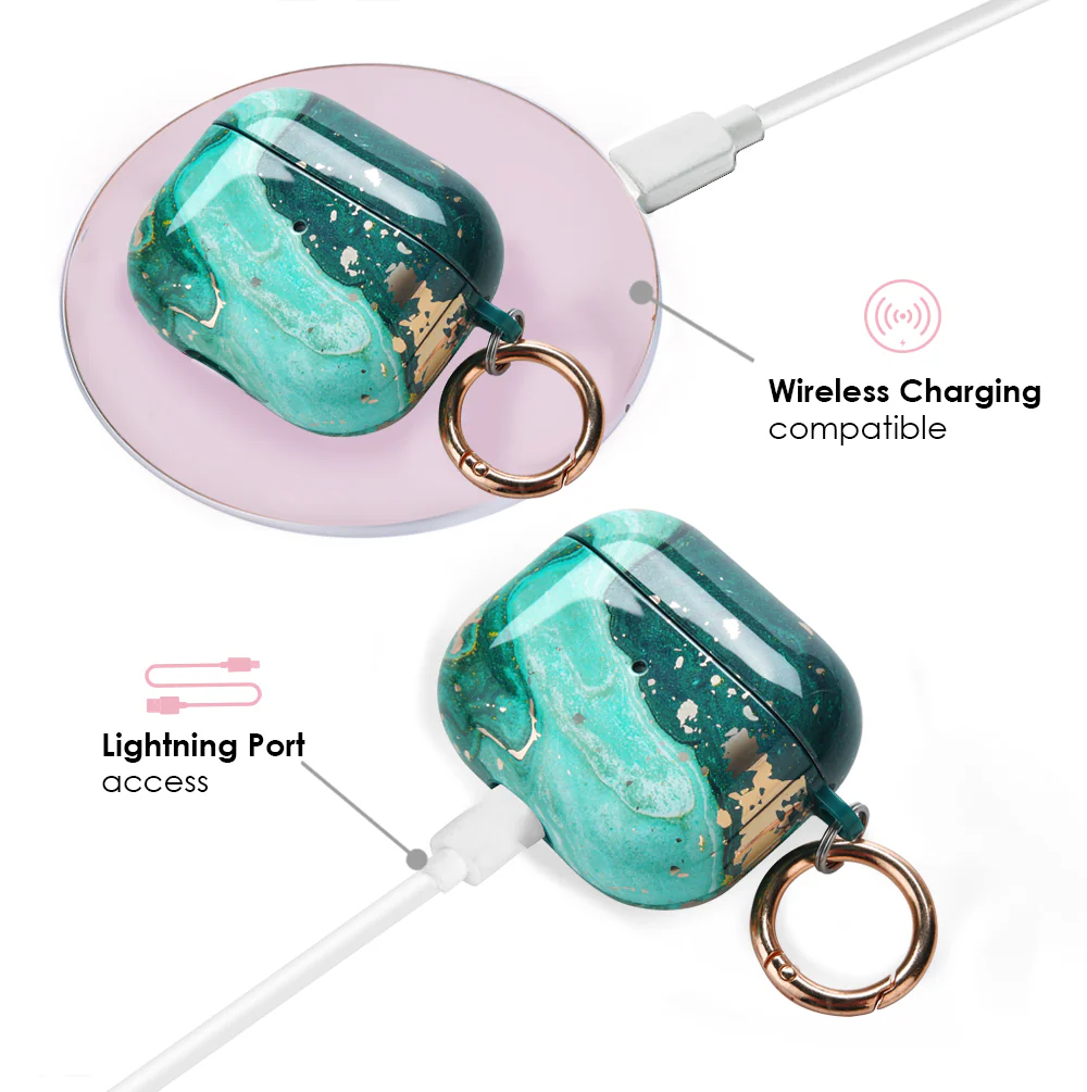 Emerald Marble AirPods Case - Image 14