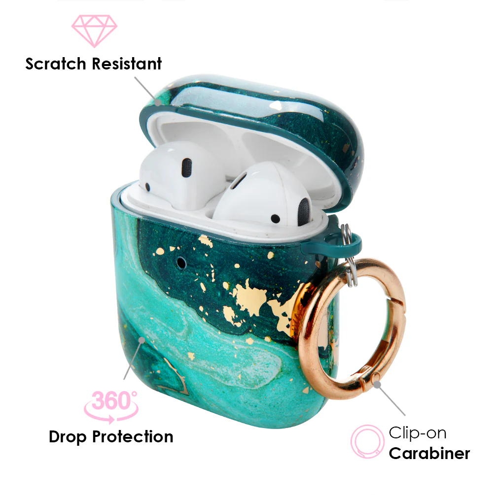 Emerald Marble AirPods Case - Image 3