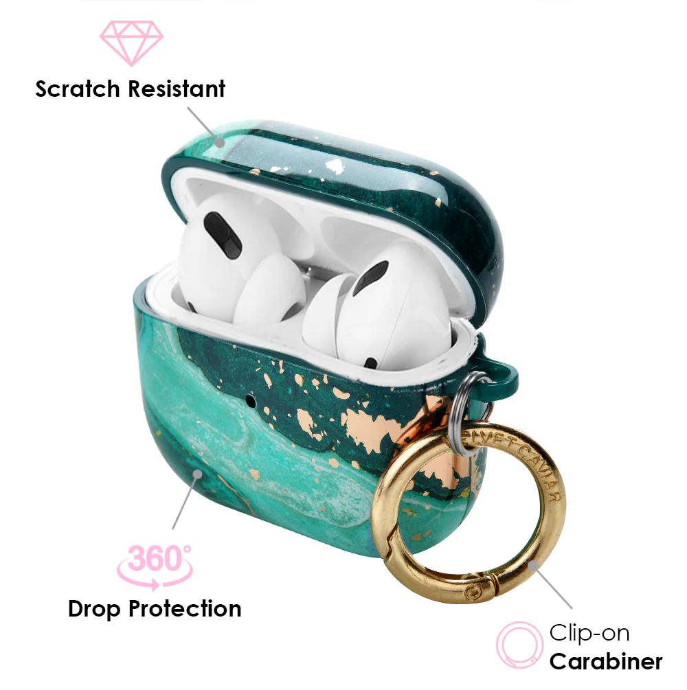Emerald Marble AirPods Case - Image 8