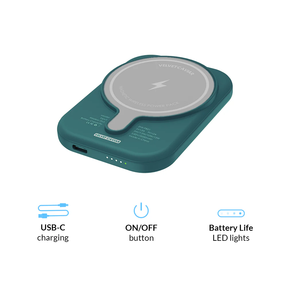 Emerald Marble MagSafe Battery Power Pack - Image 5