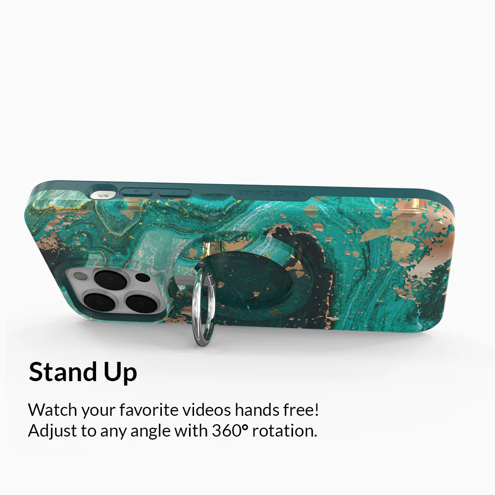 Emerald Marble MagSafe Grip Ring - Image 4