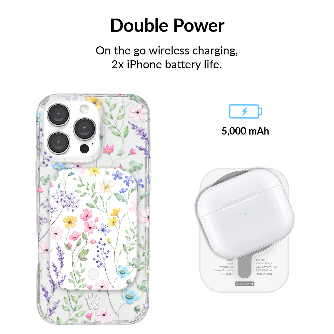 Enchanted Floral MagSafe Battery Power Pack - Image 3