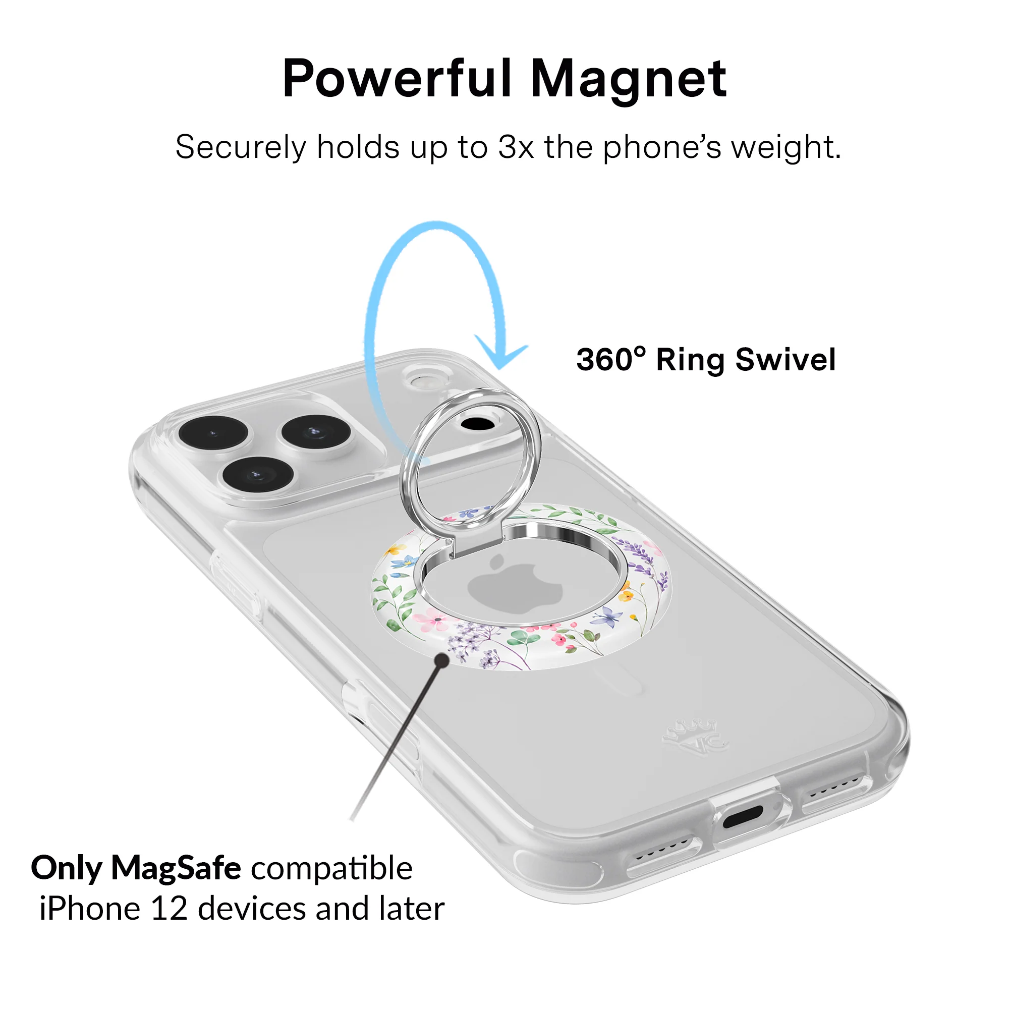 Enchanted Floral MagSafe Grip Ring - Image 2