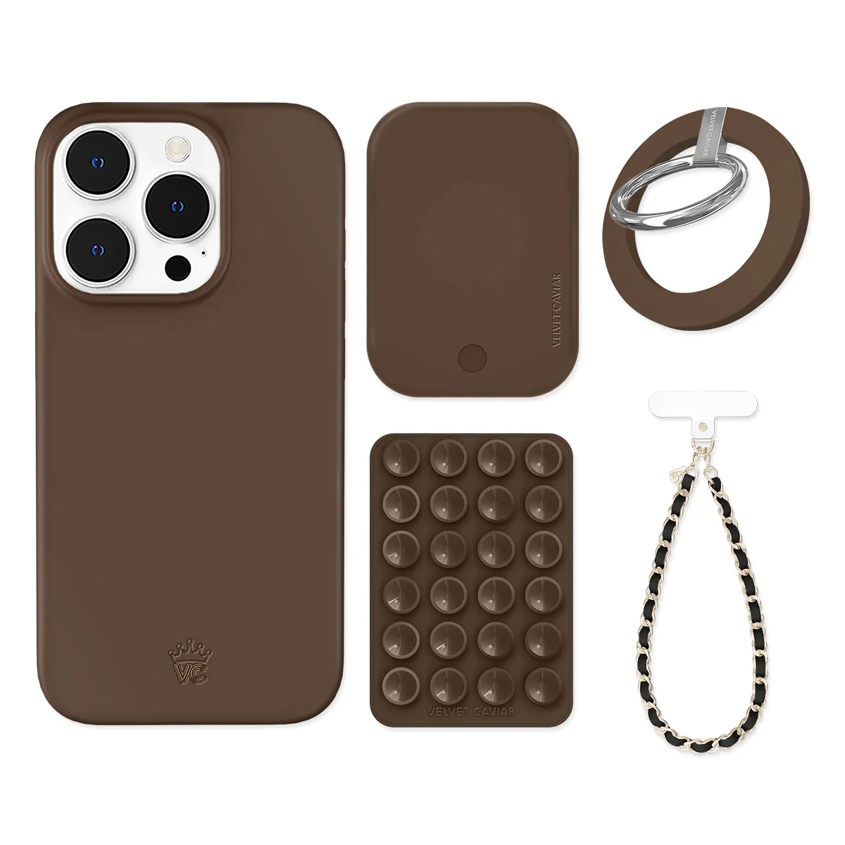 Espresso Brown iPhone Bundle Set - Grip - Image 11
