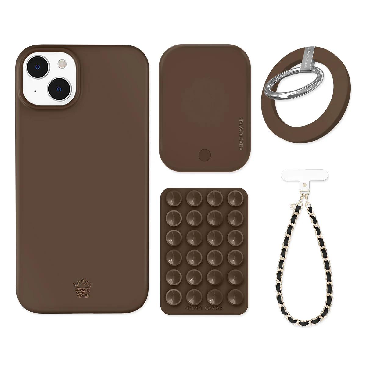 Espresso Brown iPhone Bundle Set - Grip - Image 12