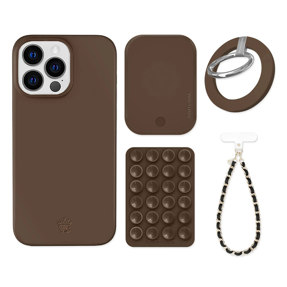 Espresso Brown iPhone Bundle Set - Grip - Image 13